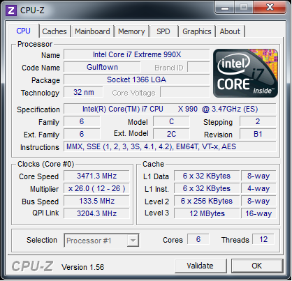 CPU-Z i7-990X