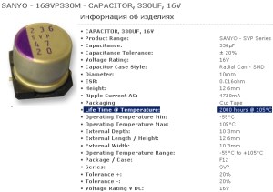 Sanyo 16SVP330M