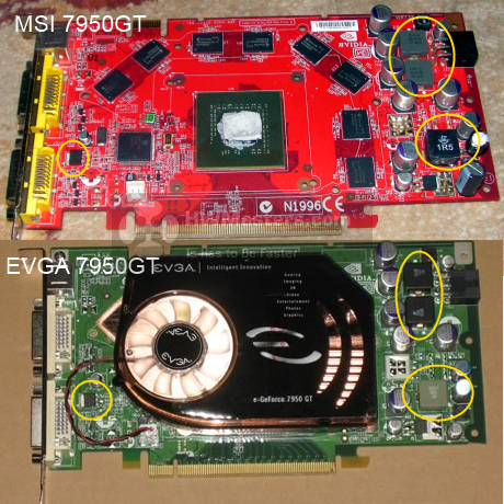 EVGA 7950GT and MSI 7950GT