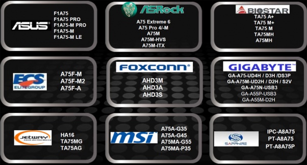 Материнские платы FM1 (Liano)