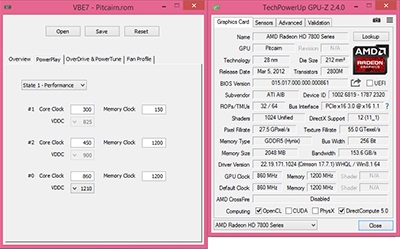 Club3D Radeon HD 7850 (CGAX-7856) GPU-z VBE