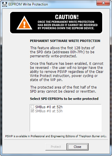 Thaipoon Burner Write Protect