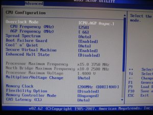 AM2NF3-VSTA Bios Advanced