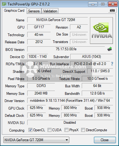 Nvidia GT-720M