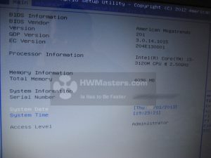 ASUS X75VC BIOS