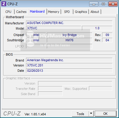ASUS X75VC Chipset