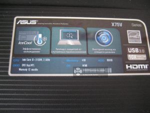 ASUS X75VC Panel