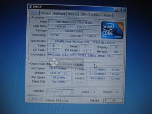 T8300 CPU-z