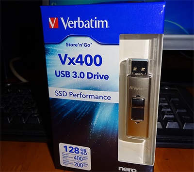 Упаковка и внешний вид Verbatim Store n Go VX 400 128 GB 2