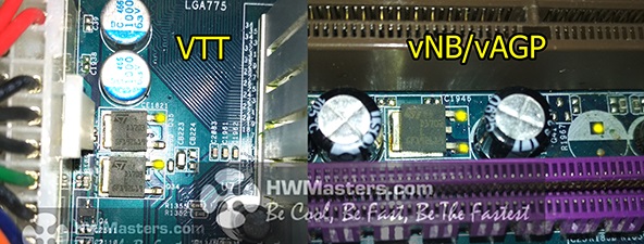 AsRock 775Dual-VSTA vNB VTT AGP Read Points